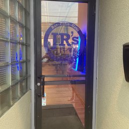 the entrance to the restaurant