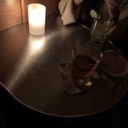 Photo of Little Branch - New York, NY, United States. Our table - retro and pretty cute