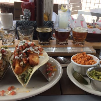 Pumphouse Brewery - Fish tacos and house beer flight, on the awesome patio :) - Breweries Near Me - Longmont, Colorado Pumphouse Brewery - Fish tacos and house beer flight, on the awesome patio :) - Breweries Near Me - Longmont, Colorado