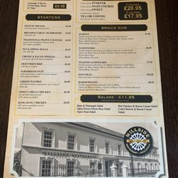 Millside Restaurant - Menu