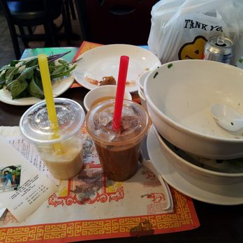 Pho Saigon - Durian smoothie and a jelly milk iced coffee with a hair discovered in soup after packaging leftovers to go. - Vietnamese Near Me - Philadelphia, Pennsylvania Pho Saigon - Durian smoothie and a jelly milk iced coffee with a hair discovered in soup after packaging leftovers to go. - Vietnamese Near Me - Philadelphia, Pennsylvania