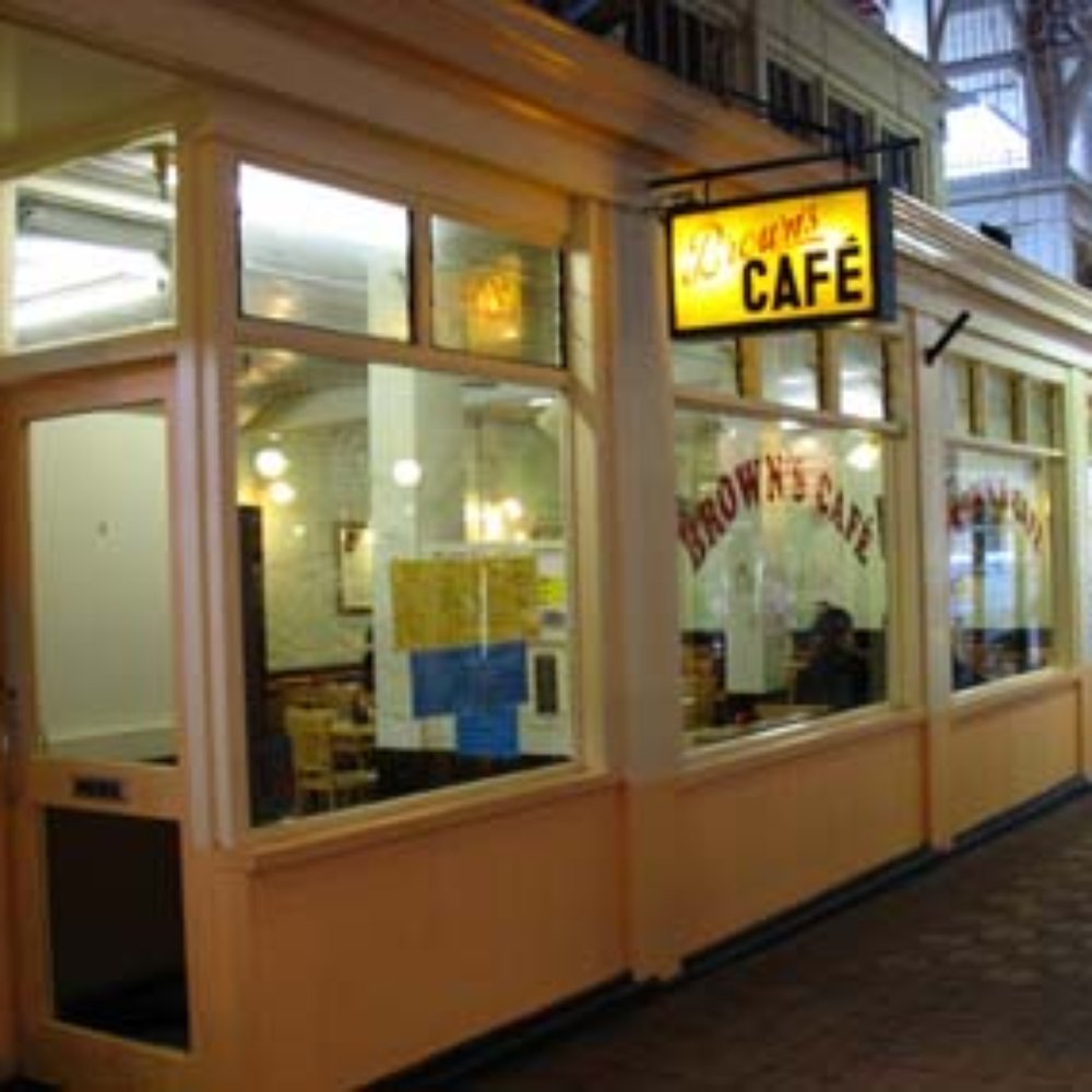 Brown’s Cafe - Photo via http://www.dailyinfo.co.uk/reviews/venue/444/Browns_Covered_Market - Coffee & Tea Near Me - Oxford, OXF