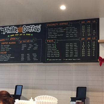 Philz Coffee - Menu 12/11/16 - Coffee & Tea Near Me - Glendale, California