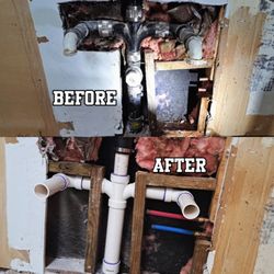 Minutelli Plumbing And Pipe - Before and after kitchen remodel