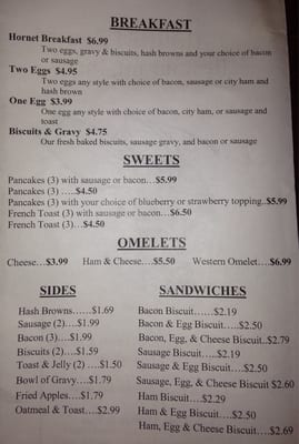 Menu photo 5 Hornet's Restaurant Phelps, KY