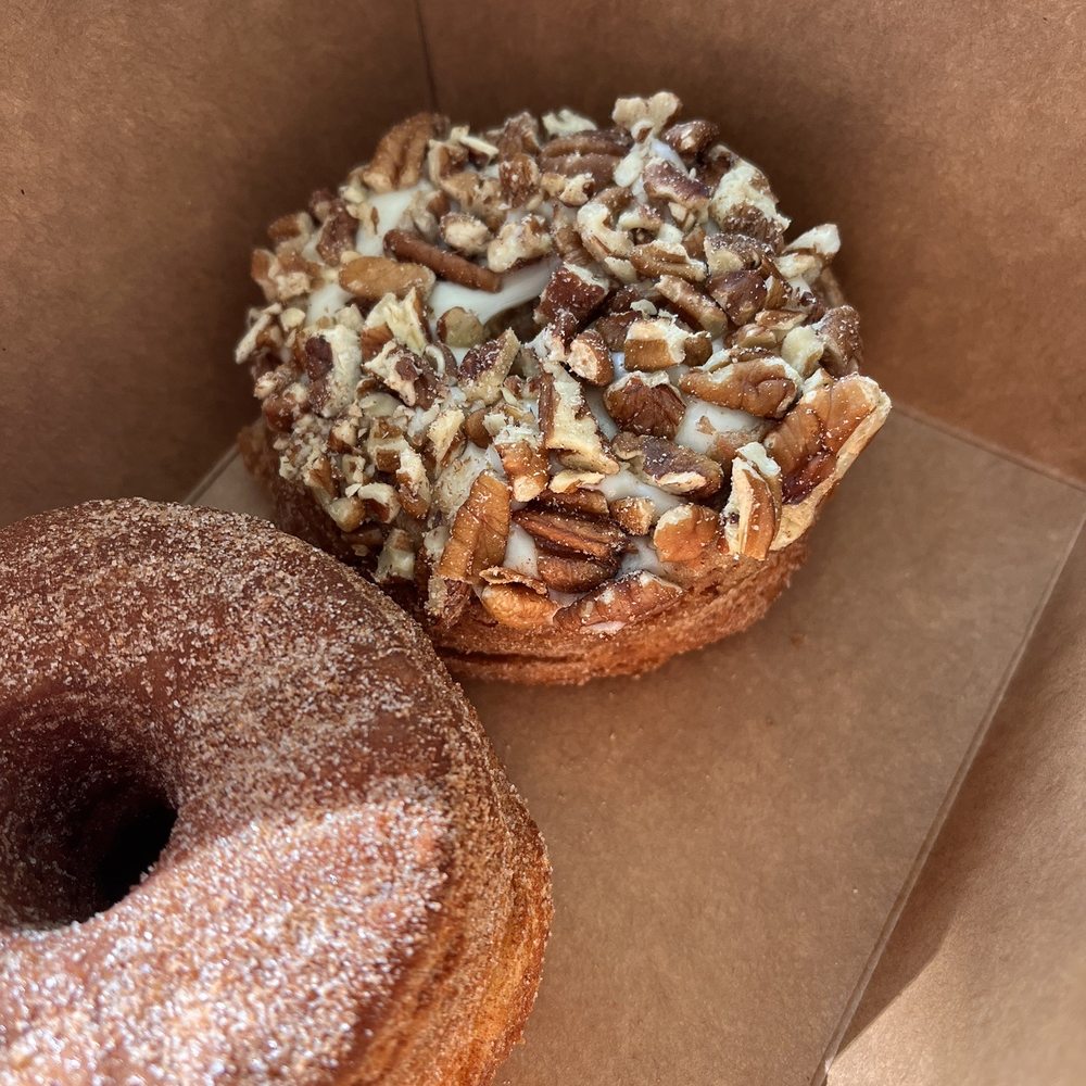 Scouts Doughnuts - Carrot cake donut. Cinnamon sugar donut - Donuts Near Me - Greenville, South Carolina Scouts Doughnuts - Carrot cake donut. Cinnamon sugar donut - Donuts Near Me - Greenville, South Carolina