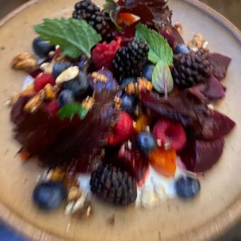 No Goodbyes - Beets n berries - sad about this blurry pic, but this was absolutely delicious!! - New American Near Me - Washington, DC, District of Columbia