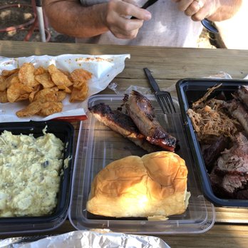 Copper Top BBQ - The platter for two. So good! - Barbeque Near Me - Big Pine, California Copper Top BBQ - The platter for two. So good! - Barbeque Near Me - Big Pine, California