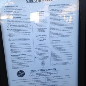 Great Maple - Menu - New American Near Me - Newport Beach, California Great Maple - Menu - New American Near Me - Newport Beach, California