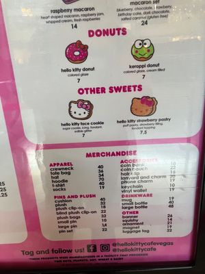 Menu photo 1 Hello Kitty Cafe Las Vegas, NV