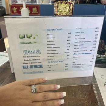Ocean Nail Spa - Pricing - Nail Salons Near Me - Pocatello, Idaho