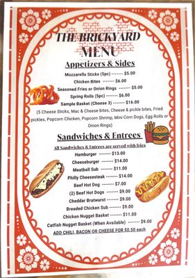 Menu photo 2 The Brickyard Eutawville, SC Menu photo 2 The Brickyard Eutawville, SC