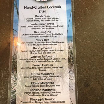 Beach House - MENU - Beaches Near Me - Patrick AFB, Florida Beach House - MENU - Beaches Near Me - Patrick AFB, Florida