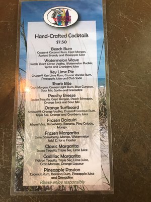 Menu photo 2 Beach House Patrick AFB, FL Menu photo 2 Beach House Patrick AFB, FL