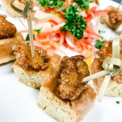 Pigeon Catering and Events - Chicken & Waffles hors d'ouevres