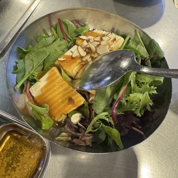 Korean Spring BBQ - side salad with tofu - Korean Near Me - Santa Clara, California Korean Spring BBQ - side salad with tofu - Korean Near Me - Santa Clara, California