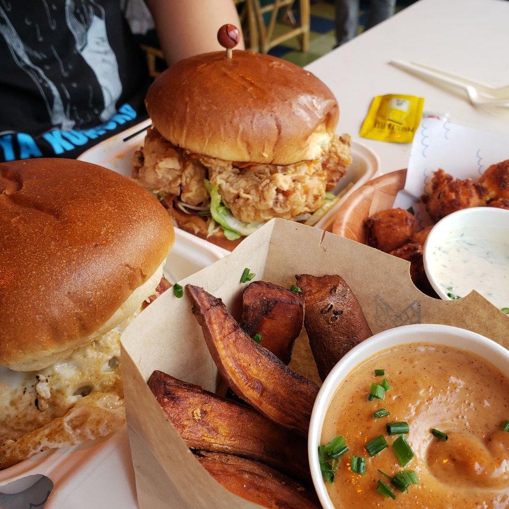 Camp Trippalindee - Chicken sandwich was the best out of everything we got - Bars Near Me - Madison, Wisconsin