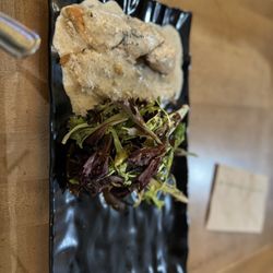 Fresh To Order - Fire-Grilled Chicken Entree with mushroom cream and a salad.