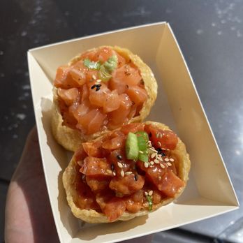 Atoyubu - Fresh Salmon + Spicy Tuna - Japanese Near Me - Buena Park, California Atoyubu - Fresh Salmon + Spicy Tuna - Japanese Near Me - Buena Park, California