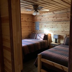 Black Bear Cabins - Bedroom #2 two queen beds full bathroom