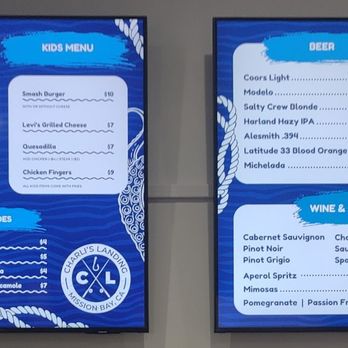 Charli's Landing - Menu screens - American Near Me - San Diego, California Charli's Landing - Menu screens - American Near Me - San Diego, California
