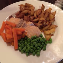 swinnerton arms - My nan always has the poached salmon. Always looks moist and perfectly cooked (don't normally get a look in at tasting it...!)