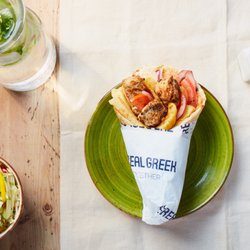 The Real Greek - Bristol - Souvlaki Wrap