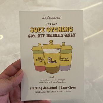 La La Land - Soft opening currently. - Cafes Near Me - Plano, Texas