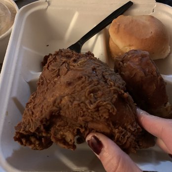 Ezell's Famous Chicken - Three piece combo! Supposed to be spicy but they were "dark" and not spicy! - Southern Near Me - Bellevue, Washington Ezell's Famous Chicken - Three piece combo! Supposed to be spicy but they were "dark" and not spicy! - Southern Near Me - Bellevue, Washington