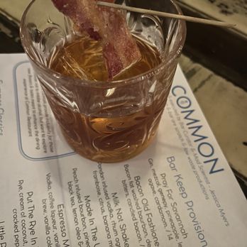 Common Restaurant  - Bacon Old Fashioned - Cocktail Bars Near Me - Savannah, Georgia