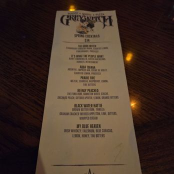 Grey Witch - Spring Cocktail List - Pizza Near Me - Henderson, Nevada