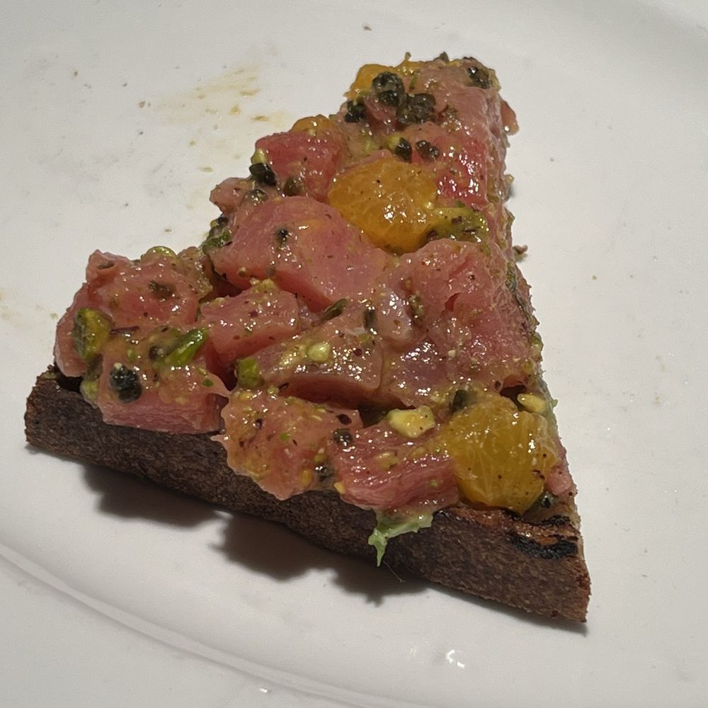Corinne Austin - Spicy tuna bruschetta - New American Near Me - Austin, Texas Corinne Austin - Spicy tuna bruschetta - New American Near Me - Austin, Texas