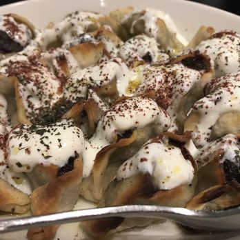 Mayrik - Middle eastern style dumplings. They taste good although we thought they were a bit dry. - Mediterranean Near Me - Toronto, Ontario Mayrik - Middle eastern style dumplings. They taste good although we thought they were a bit dry. - Mediterranean Near Me - Toronto, Ontario