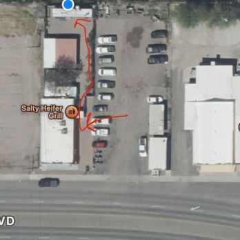 Salty Heifer Grill - The place is at my dot, follow arrows - Burgers Near Me - Safford, Arizona Salty Heifer Grill - The place is at my dot, follow arrows - Burgers Near Me - Safford, Arizona