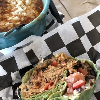 86 This - Rockabilly burrito with a spinach wrap and spitting venom chili. - Mexican Near Me - Ellsworth, Maine
