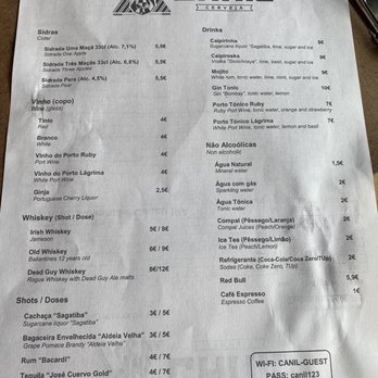Canil Cerveja - Page from the menu - Beer Bar Near Me - Lisbon, 11