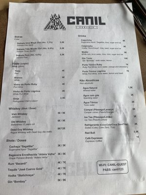 Menu photo 6 Canil Cerveja Lisbon, 11