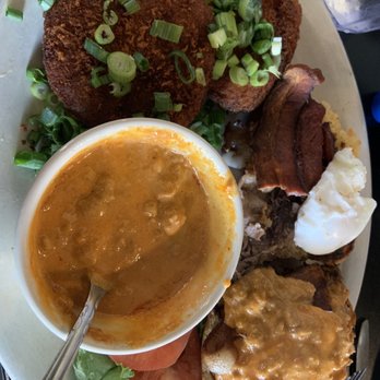 Annette's Westgate - Cowboy Benedict with Chorizo gravy - American Near Me - Salem, Oregon Annette's Westgate - Cowboy Benedict with Chorizo gravy - American Near Me - Salem, Oregon
