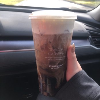 Starbucks - Because it's mixed it might look like more, but I assure you this does not equate to extra foam. - Coffee & Tea Near Me - Cypress, Texas