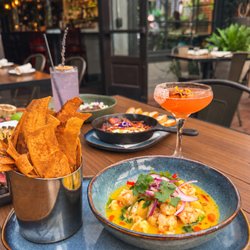 Angelicas - Tropical ceviche with mango and passionfruit