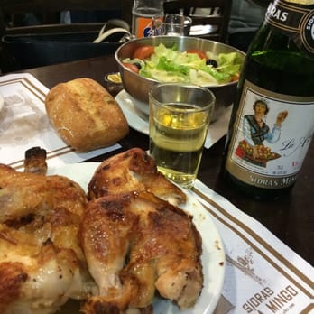 Casa Mingo - Pollo Asado w/ Sidra - Tapas/Small Plates Near Me - Madrid, M