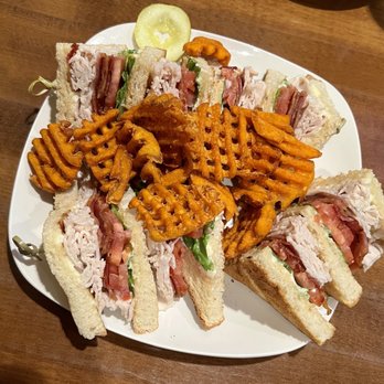 The Hideaway - Turkey Club with sweet potato fries - Venues & Event Spaces Near Me - Saratoga Springs, New York The Hideaway - Turkey Club with sweet potato fries - Venues & Event Spaces Near Me - Saratoga Springs, New York