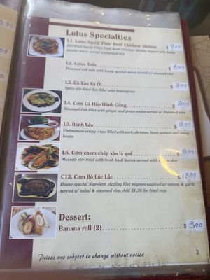 Menu photo 1 Lotus Restaurant San Bernardino, CA Menu photo 1 Lotus Restaurant San Bernardino, CA