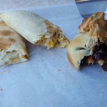 World Empanadas - Cheese and onion, creamy corn, and banana Nutella empanadas - Latin American Near Me - Burbank, California World Empanadas - Cheese and onion, creamy corn, and banana Nutella empanadas - Latin American Near Me - Burbank, California