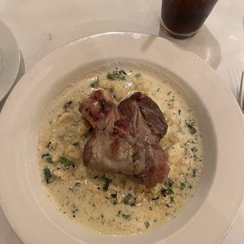 Frasers Gourmet Hideaway - Smoked pork shank and gnocchi with broccoli. - New American Near Me - Oak Harbor, Washington Frasers Gourmet Hideaway - Smoked pork shank and gnocchi with broccoli. - New American Near Me - Oak Harbor, Washington