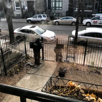 Mega Locksmith & Security - Lukas doing our security gate install - Keys & Locksmiths Near Me - Chicago, Illinois