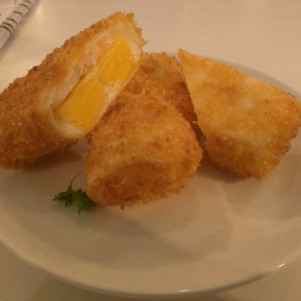 Fried & breaded mango & shrimp & mayo thingy was a special item (limited run) It was okay. Mango was nice. Fried & breaded mango & shrimp & mayo thingy was a special item (limited run) It was okay. Mango was nice.