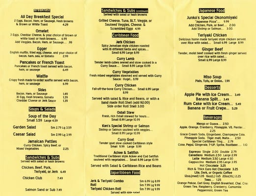 Menu photo 5 The Lion's Den Cafe Vancouver, BC