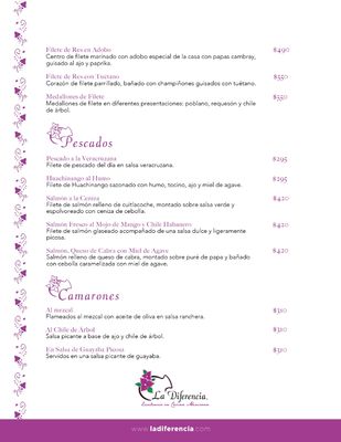 Menu photo 2 La Diferencia Tijuana, BCN Menu photo 2 La Diferencia Tijuana, BCN