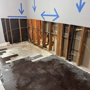 Rextoration - Shower wall on the other side burst - Damage Restoration Near Me